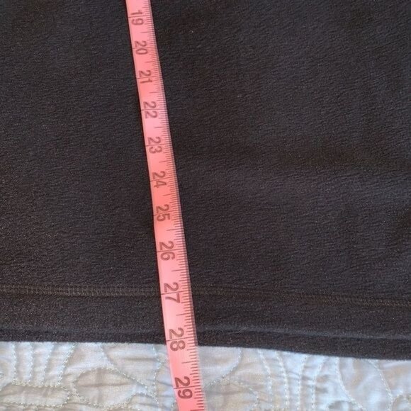 Cabelas Black Half Zip Fleece Pullover Outdoor Warm Layer L Reg - Picture 7 of 8